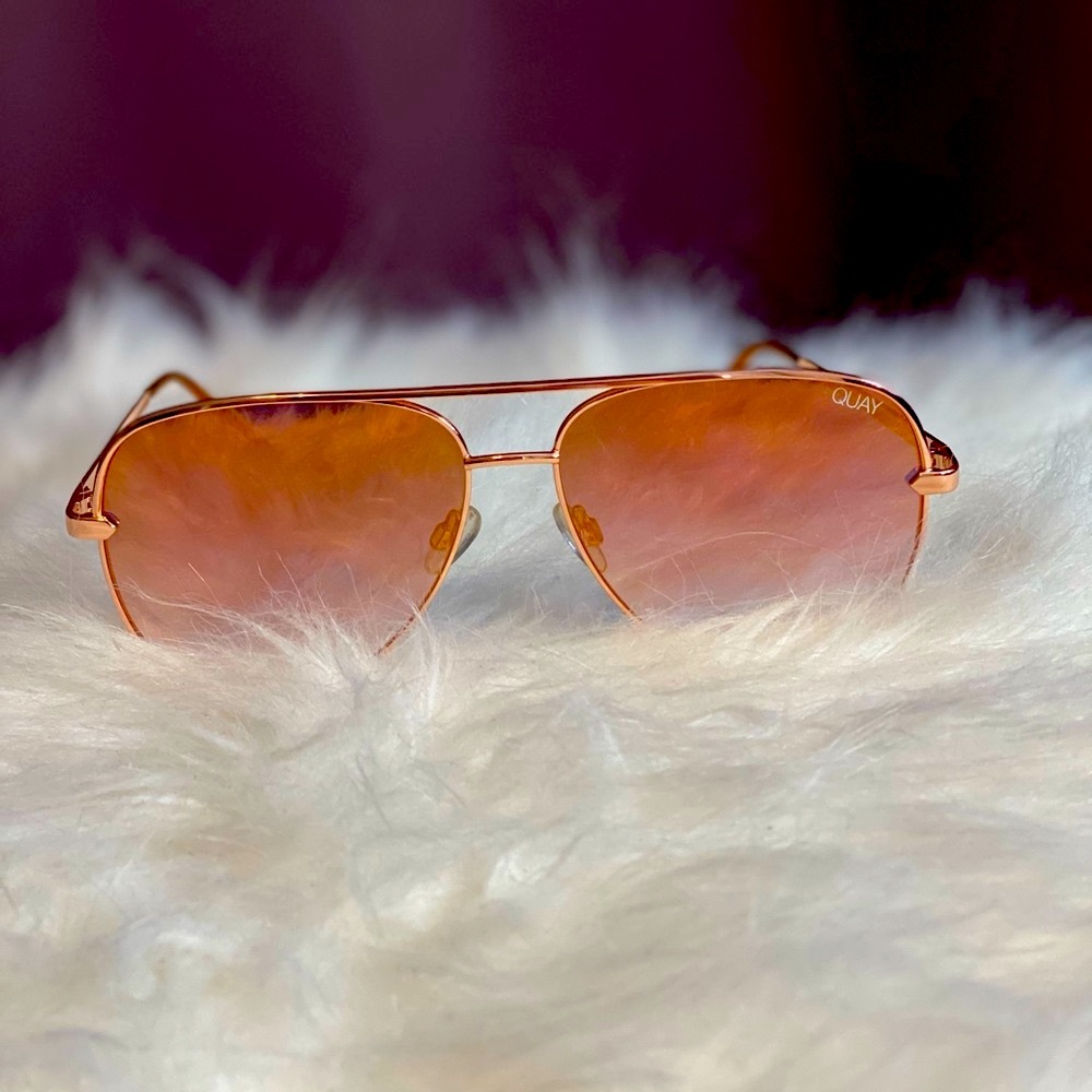 Quay Australia rose gold High Key sunglasses